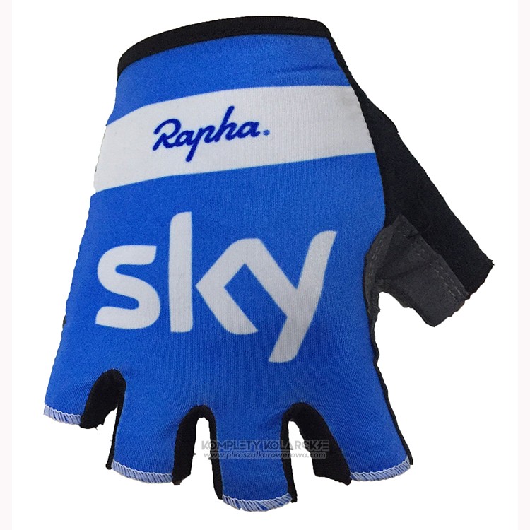 2018 Sky Rekawiczki Cycling Niebieski Bialy